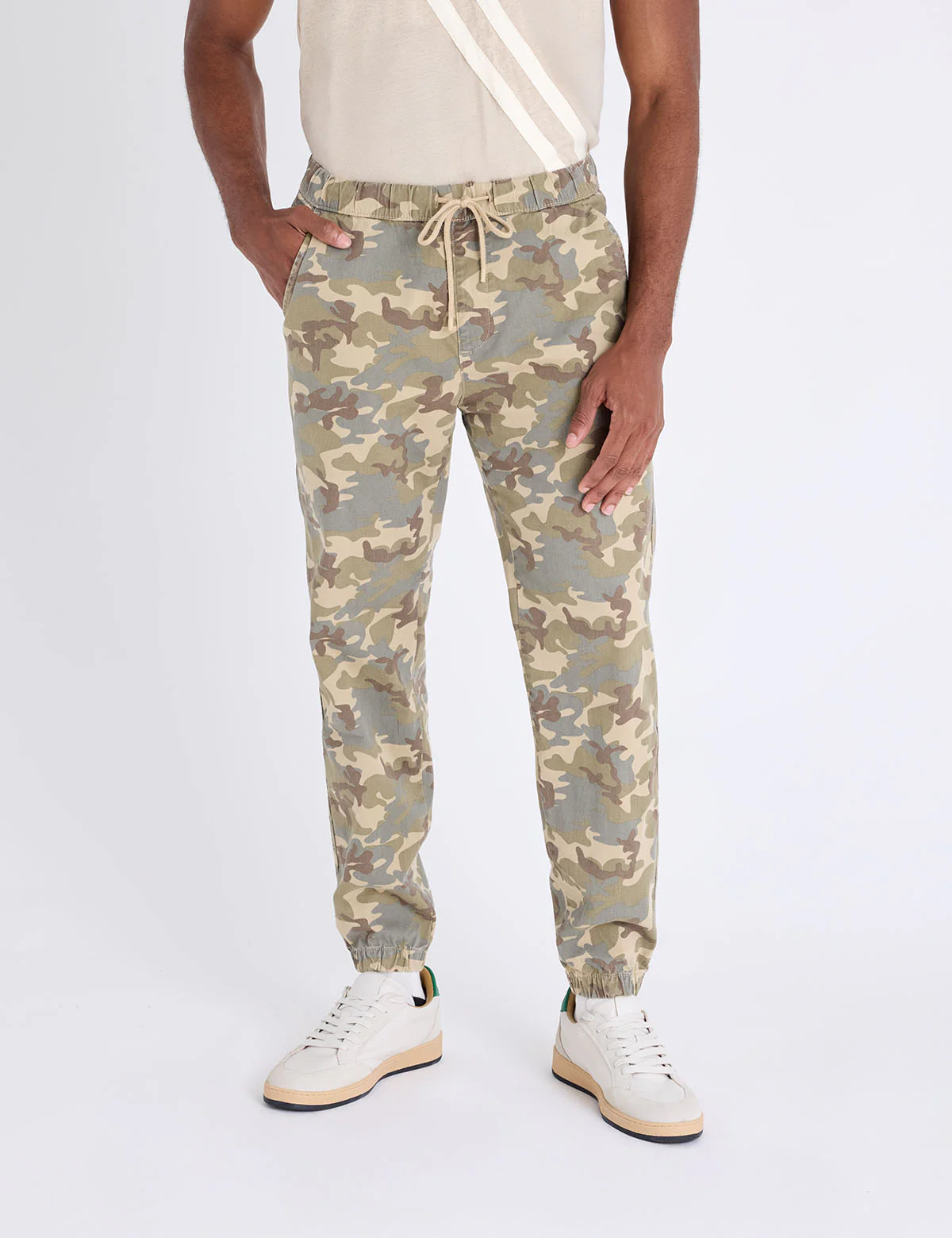 CAMO PRINT STRETCH TWILL JOGGER - Image 6
