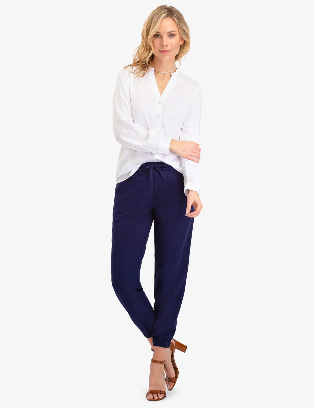 CHENILLE STRIPE LONG SLEEVE SHIRT - Image 2