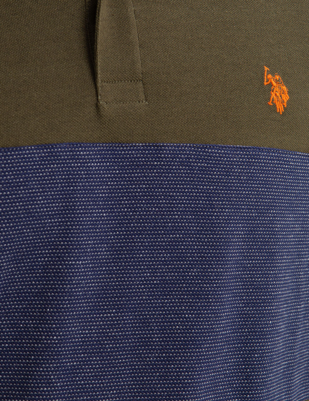 CHEST COLORBLOCK LONG SLEEVE POLO SHIRT - Image 5