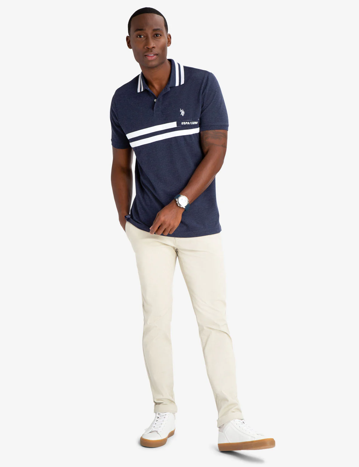 RUBBER DETAIL POLO SHIRT - Image 4