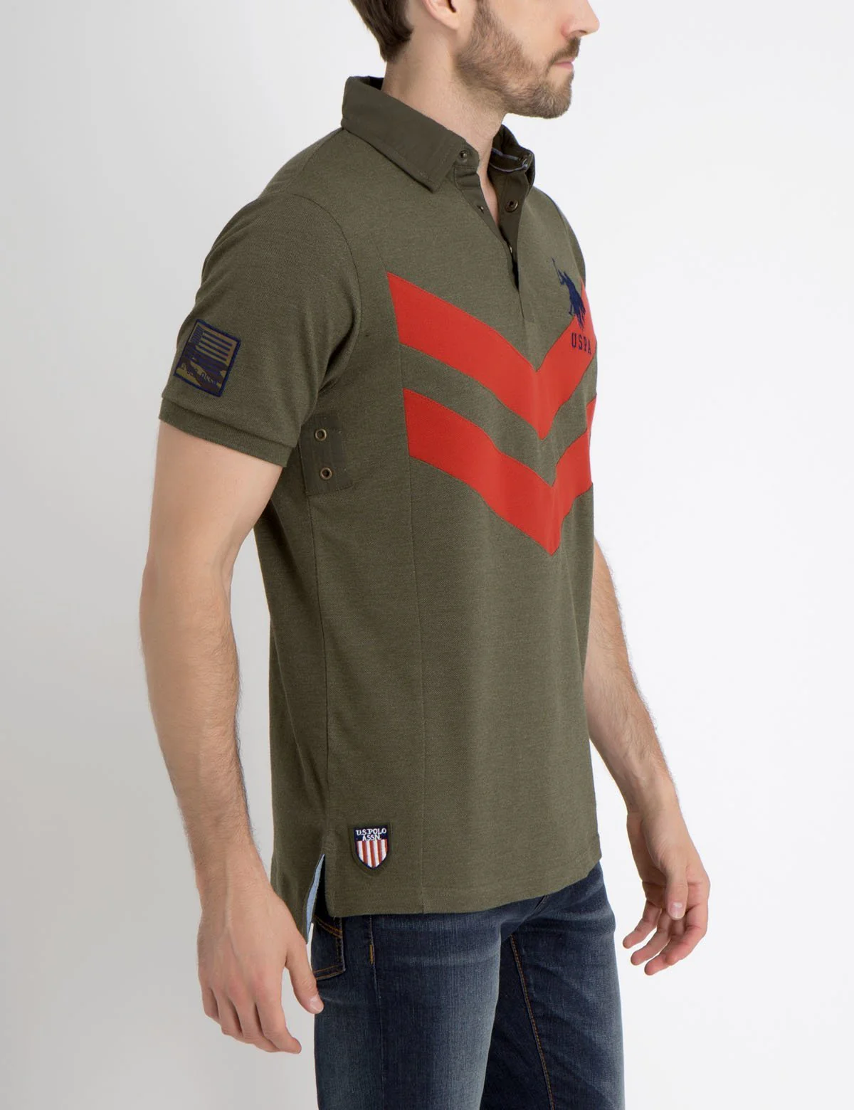 CHEVRON POLO SHIRT - Image 3