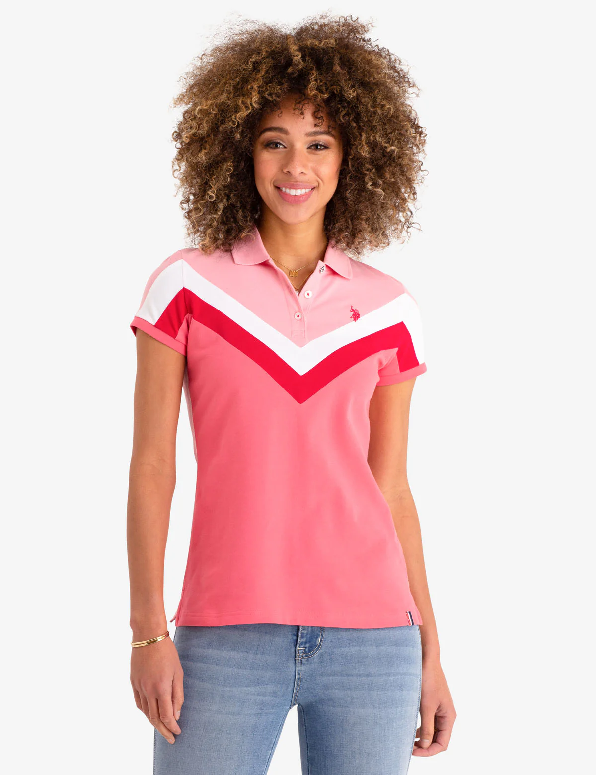 CHEVRON STRIPE POLO SHIRT - Image 6