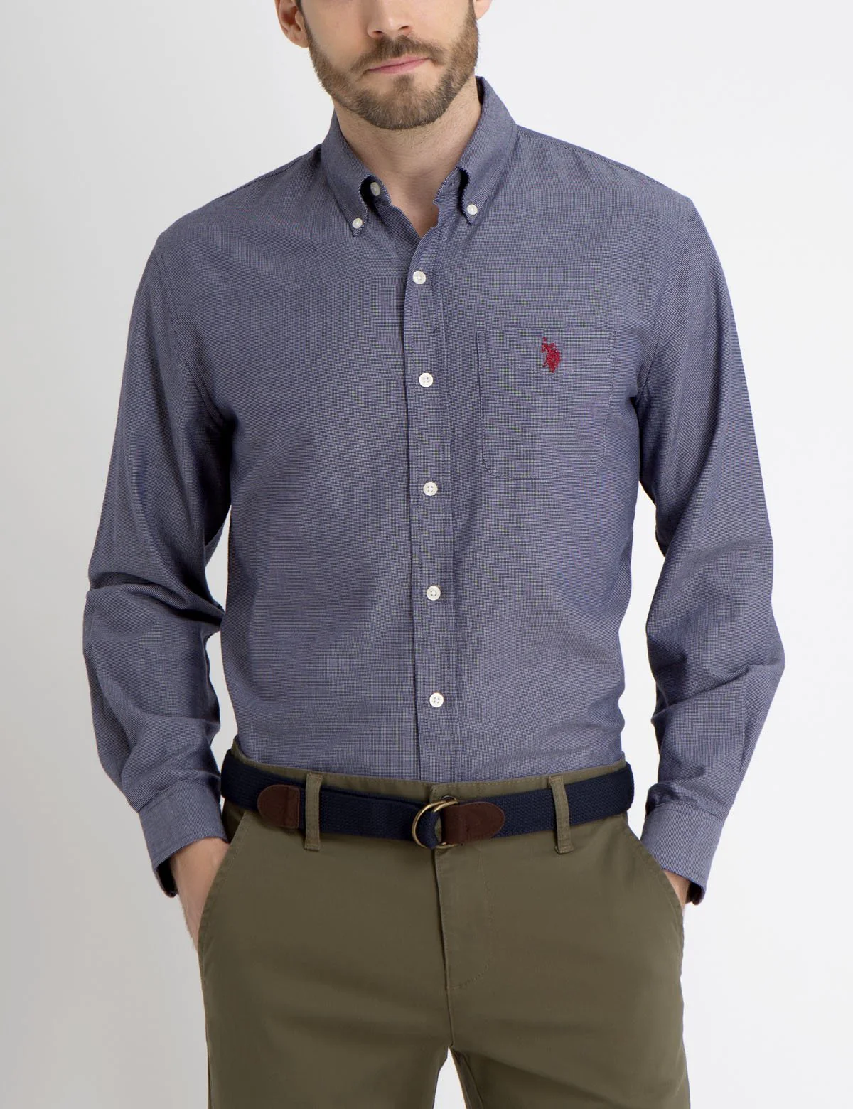 CLASSIC FIT BOX WEAVE SHIRT