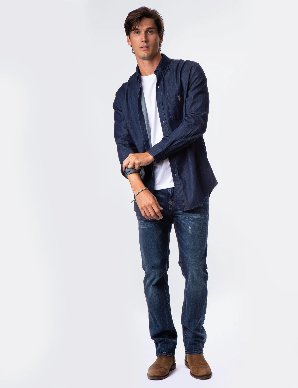 CLASSIC FIT DENIM SHIRT - Image 2