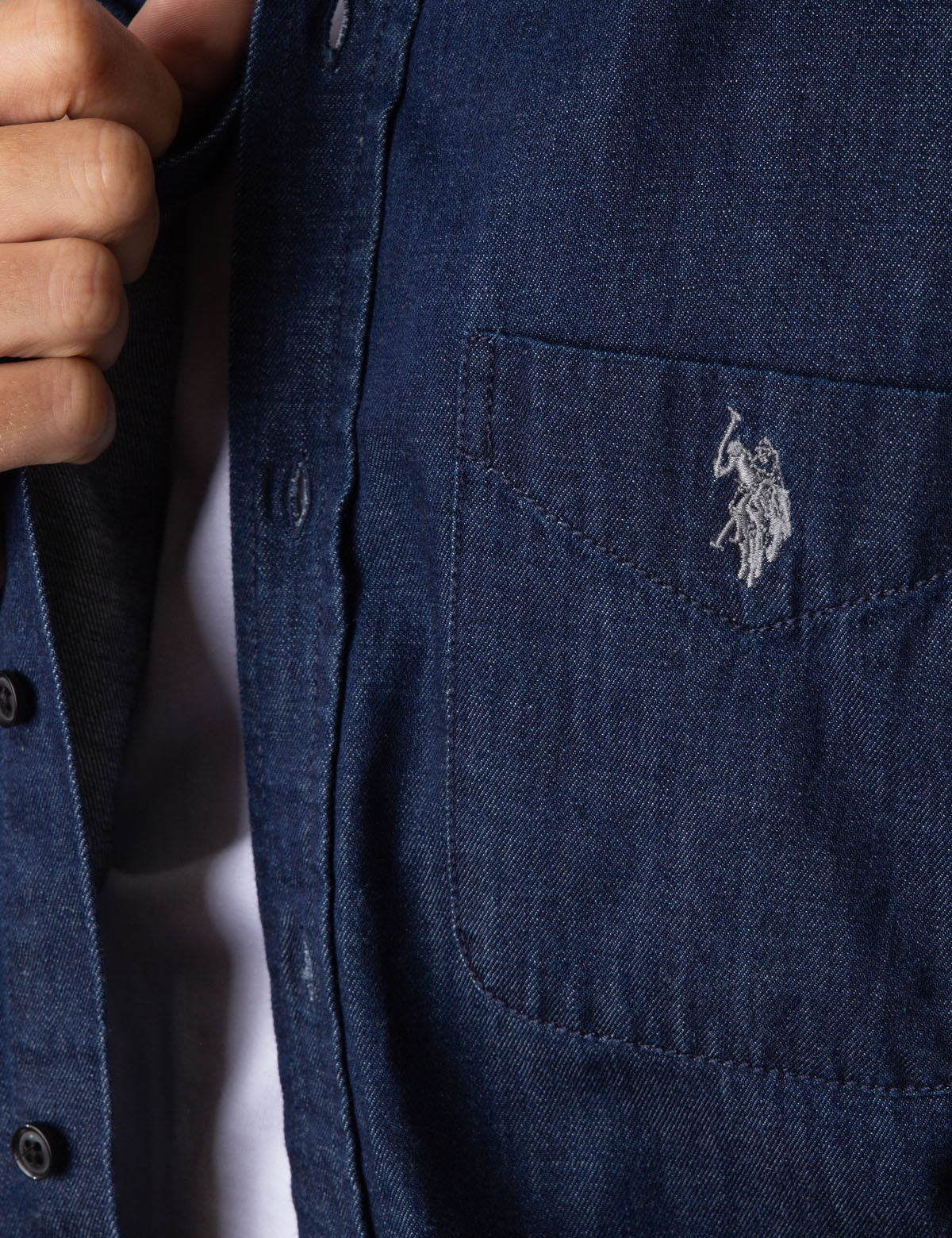 CLASSIC FIT DENIM SHIRT - Image 4