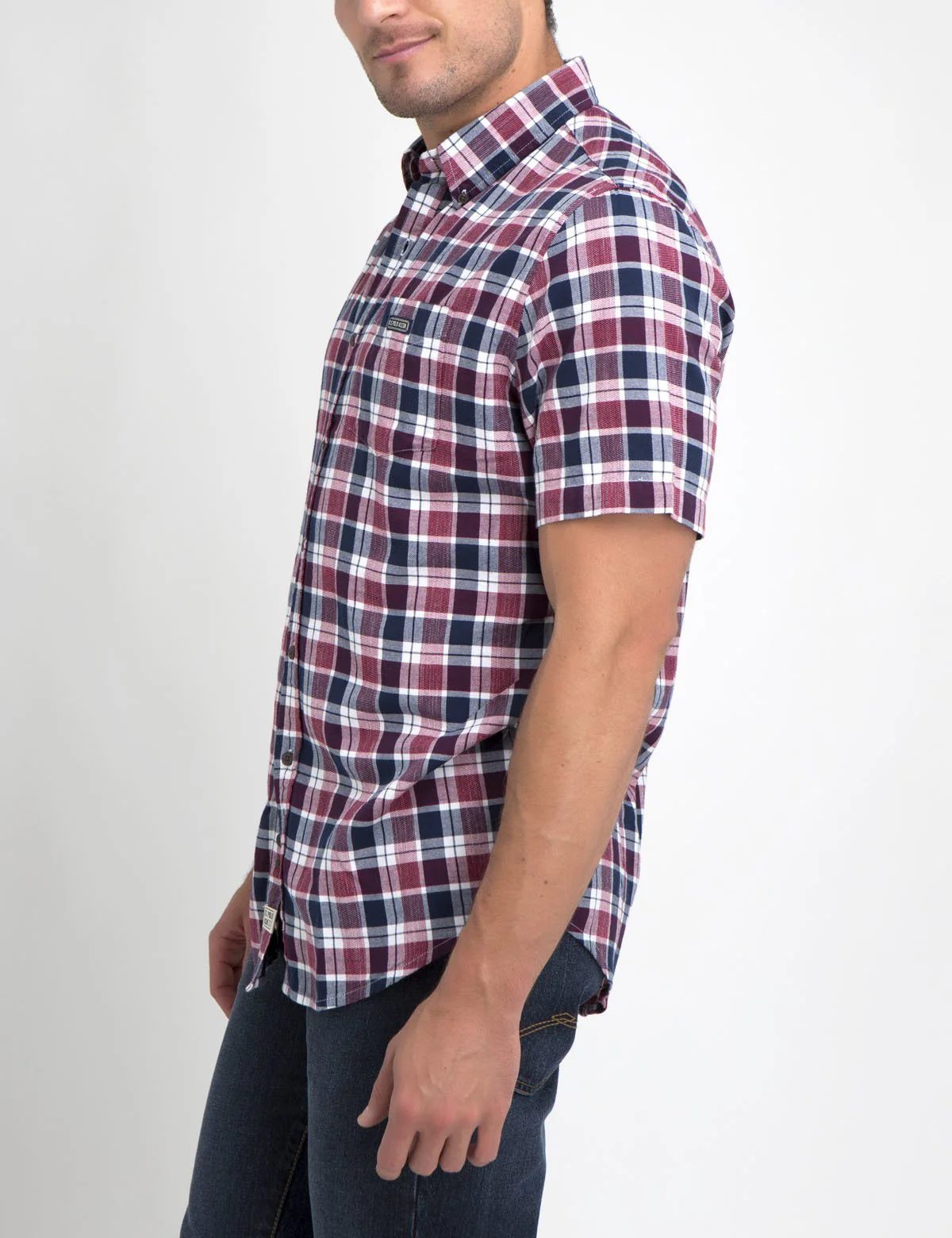 CLASSIC FIT MEDIUM PLAID SHIRT IN POPLIN - Image 2