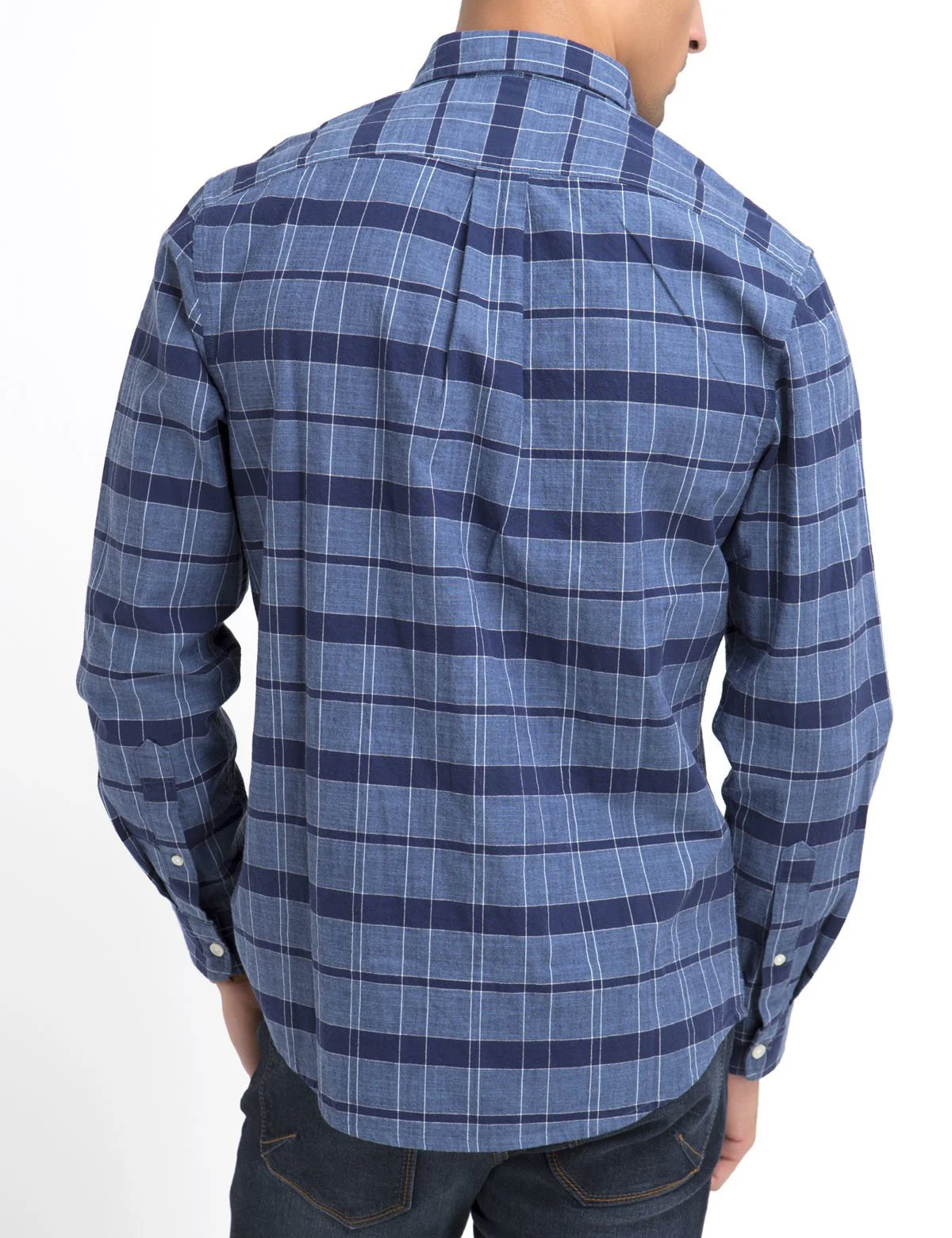 CLASSIC FIT PLAID SHIRT IN SLUB OXFORD - Image 2
