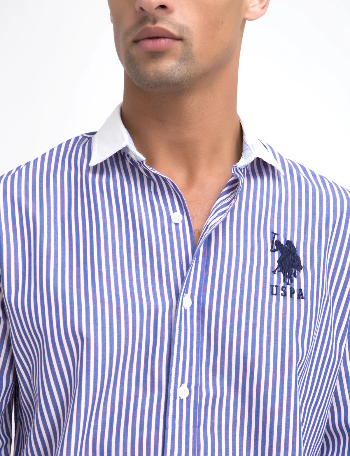 CLASSIC FIT STRIPE SHIRT IN POPLIN - Image 5