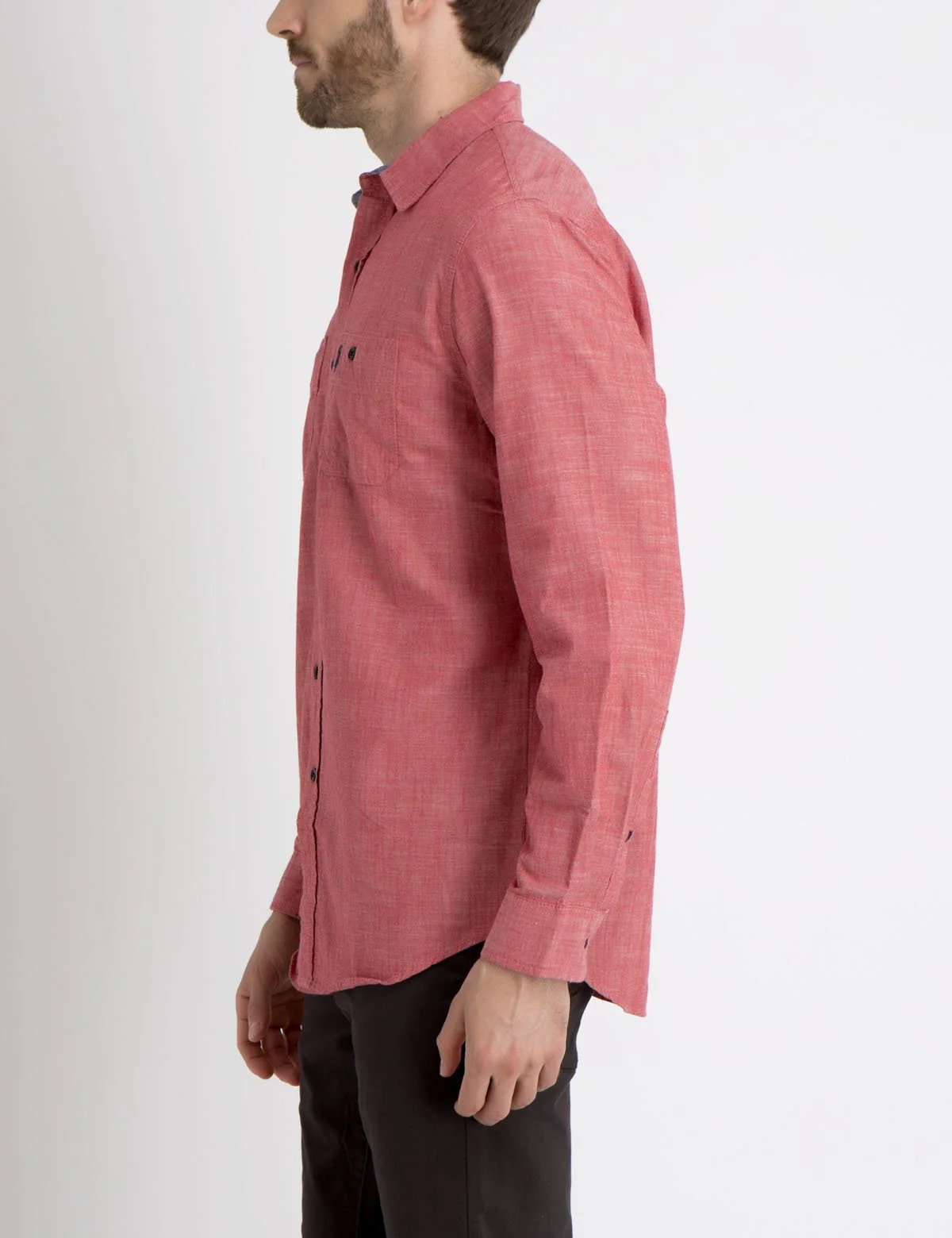 CLASSIC FIT TWO POCKET CANVAS SHIRT - Image 3