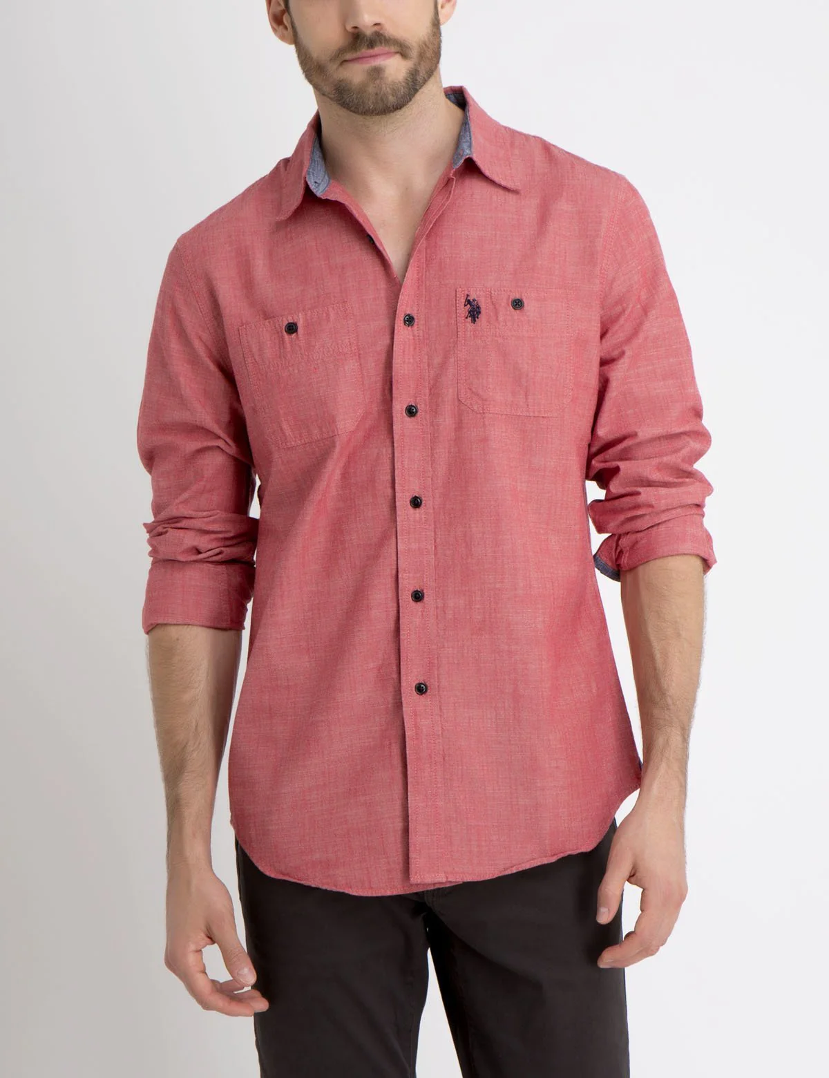 CLASSIC FIT TWO POCKET CANVAS SHIRT - Image 5