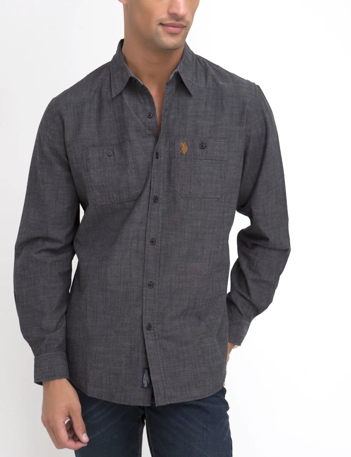 CLASSIC FIT TWO POCKET CANVAS SHIRT - Image 6