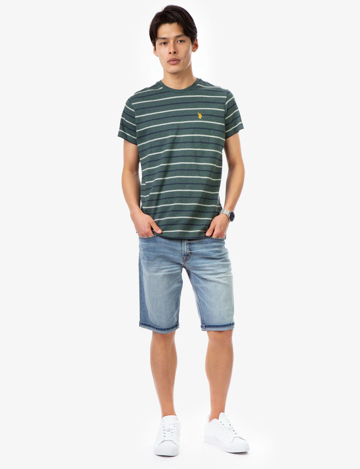 CLASSIC STRIPED CREW NECK T-SHIRT - Image 12