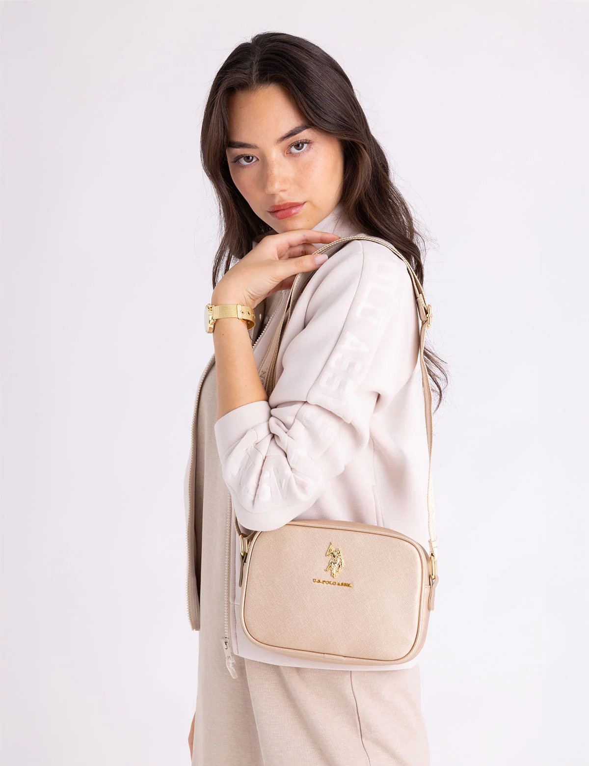 CLASSIC ZIP METALLIC CROSSBODY BAG - Image 5