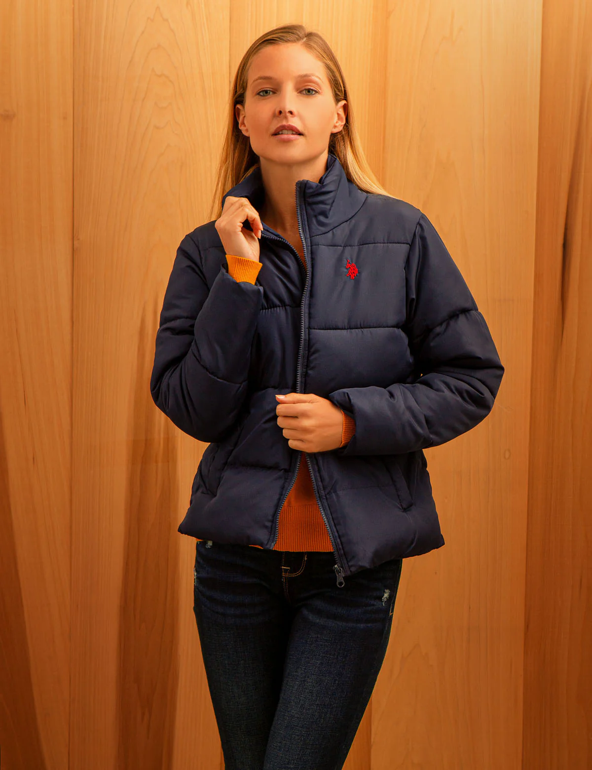 CLASSIC ZIP FRONT PUFFER JACKET - Image 19
