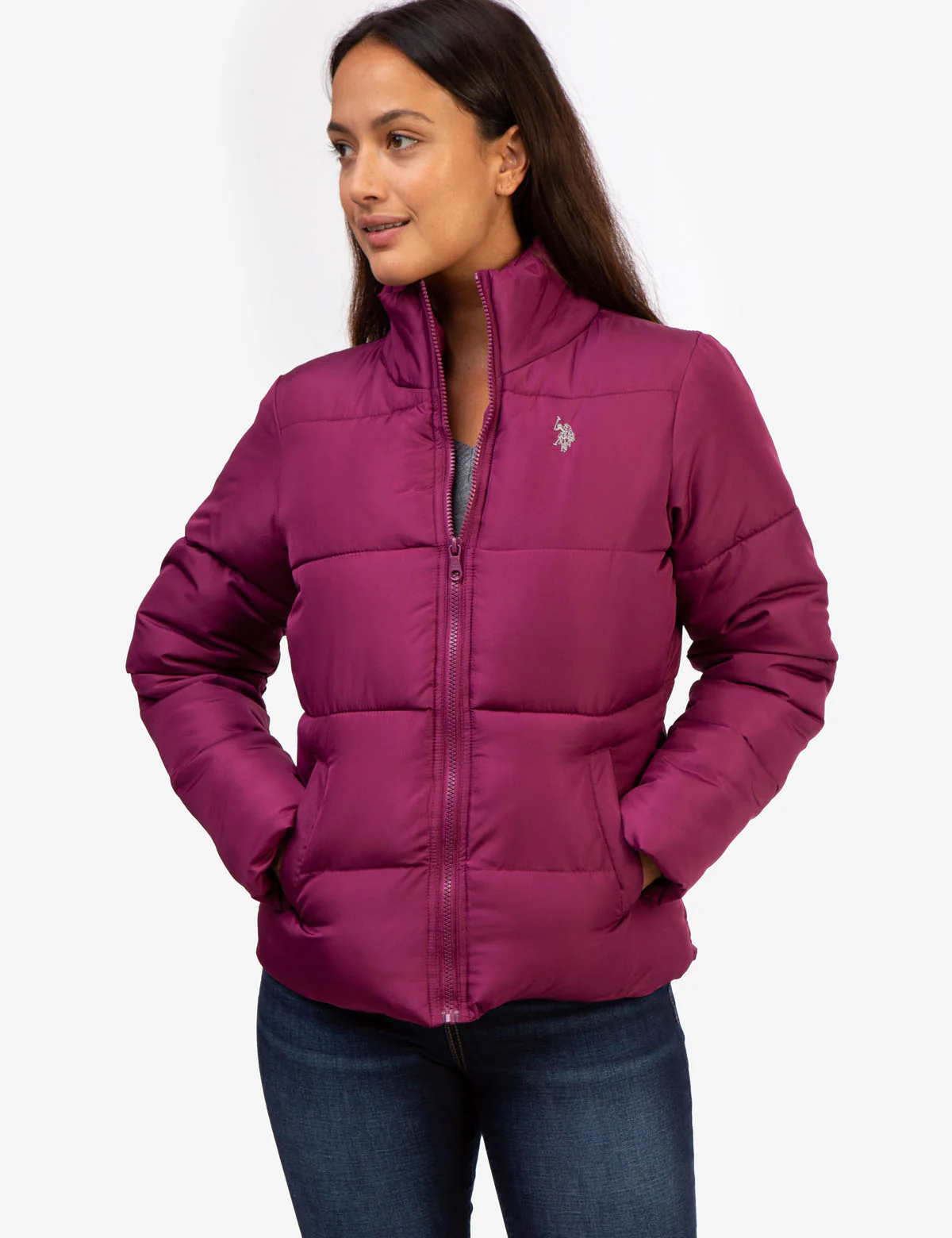 CLASSIC ZIP FRONT PUFFER JACKET - Image 20