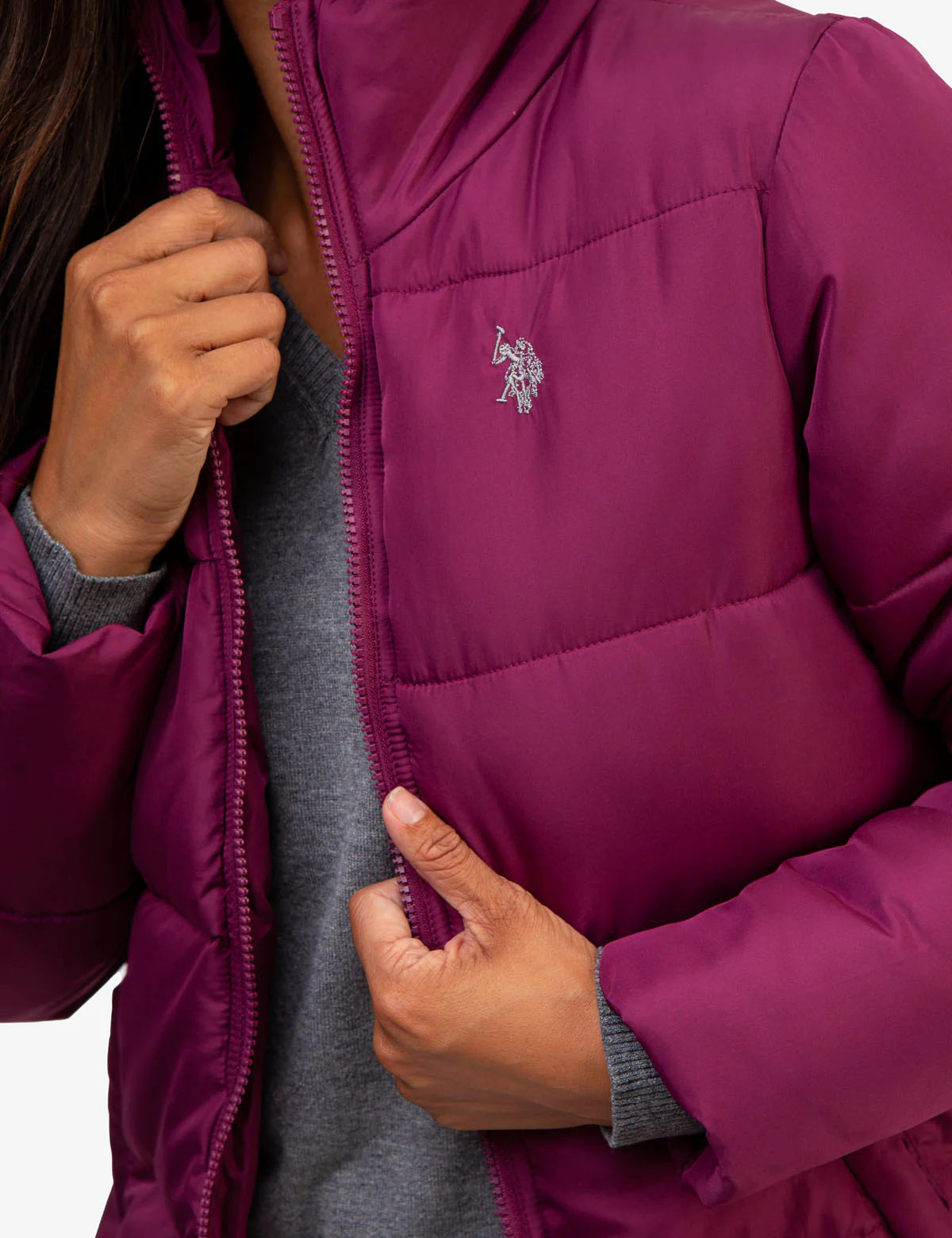 CLASSIC ZIP FRONT PUFFER JACKET - Image 23