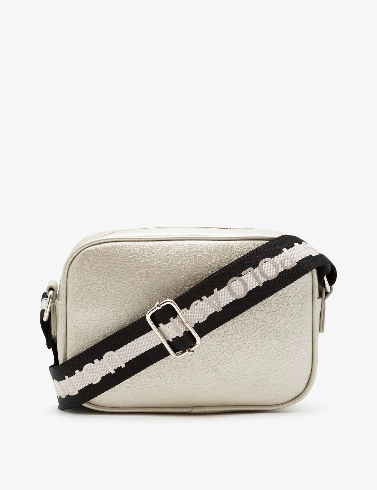 CLASSIC ZIP METALLIC CROSSBODY BAG - Image 3