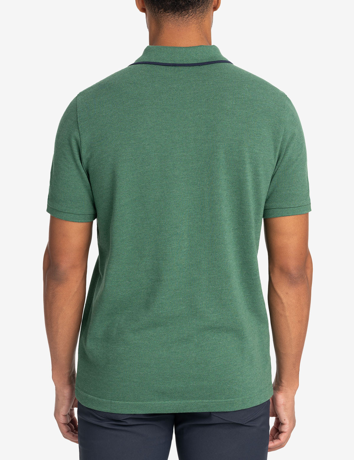 COLOR BLOCK CHEST STRIPE PIQUE POLO SHIRT - Image 4
