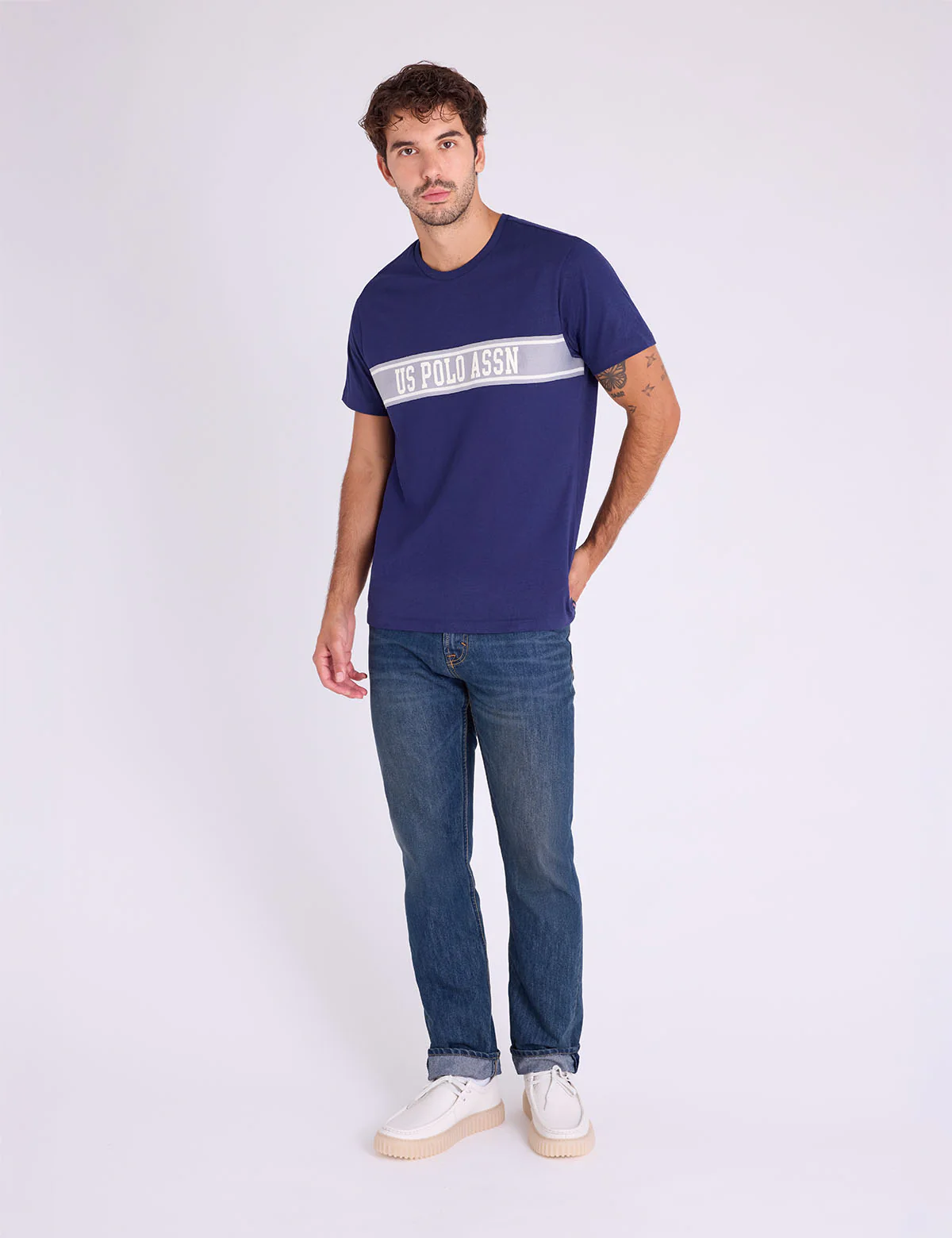 COLOR BLOCK CHEST WORDMARK JERSEY T-SHIRT - Image 2