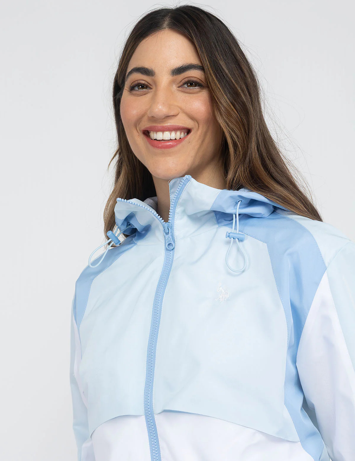COLOR BLOCK HOODED WINDBREAKER - Image 3