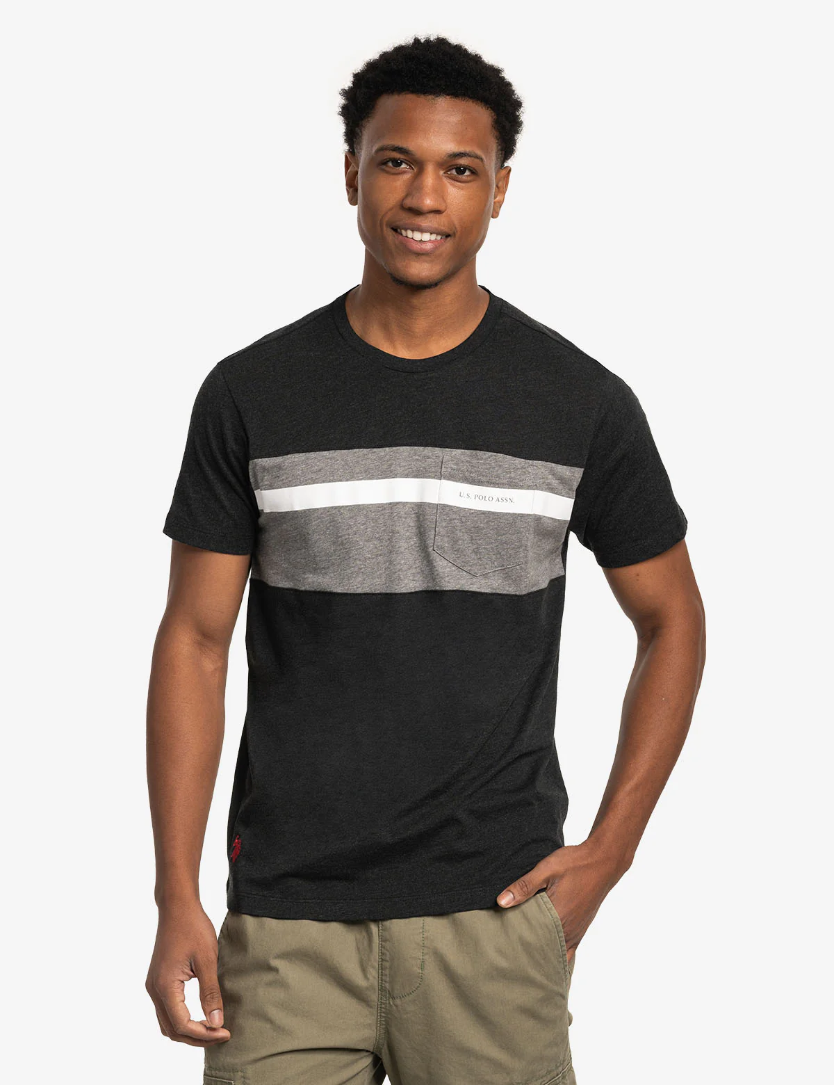 COLOR BLOCK JERSEY T-SHIRT WITH POCKET