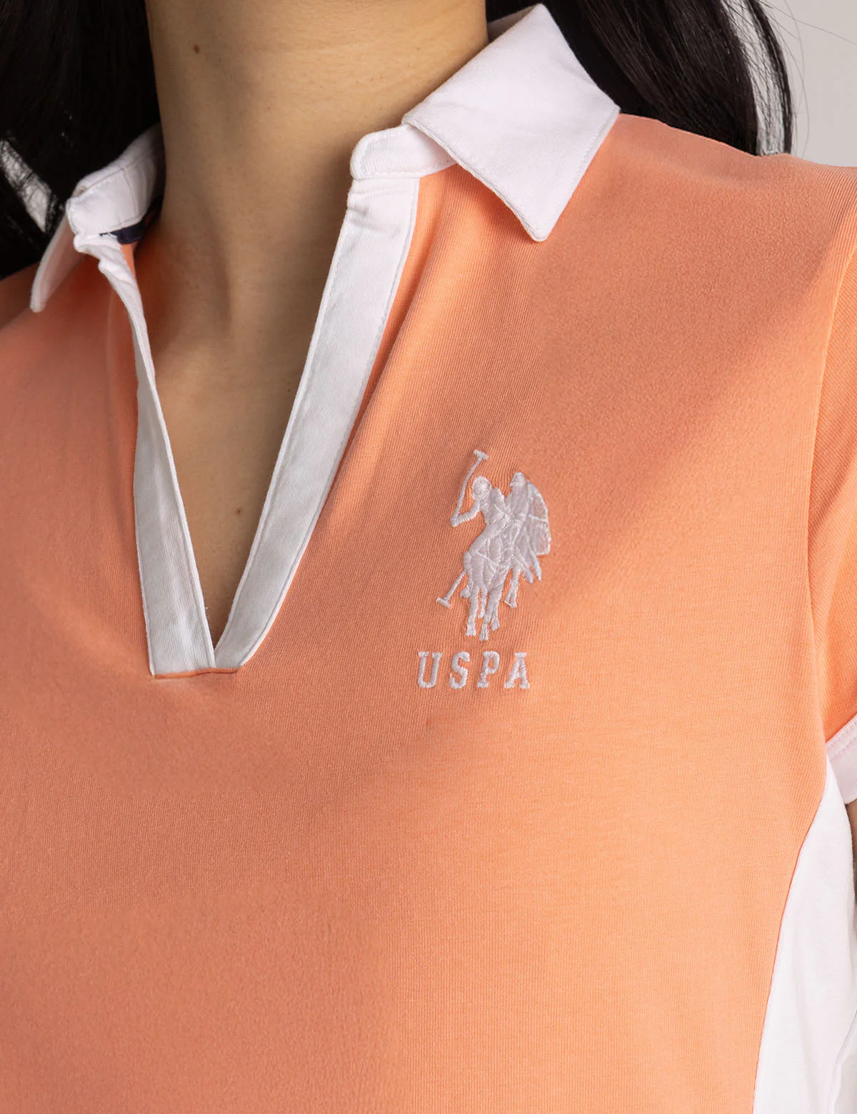 COLOR BLOCK PANEL POLO DRESS - Image 3
