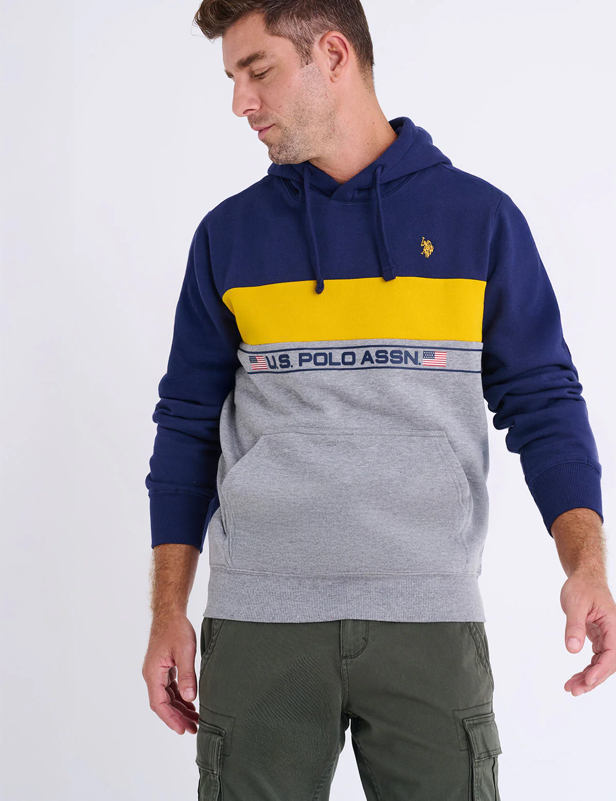COLOR BLOCK WORDMARK PULLOVER HOODIE - Image 11