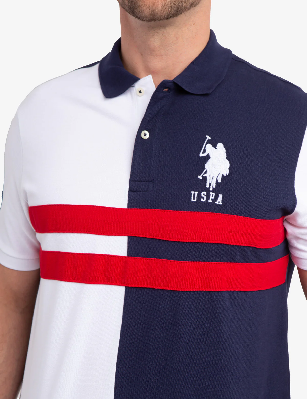 COLORBLOCK CHEST STRIPE PIQUE POLO SHIRT - Image 6