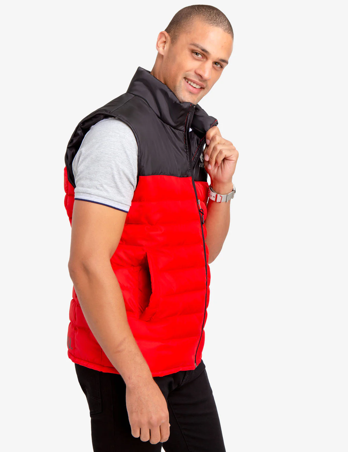 ESSENTIAL COLORBLOCK PUFFER VEST - Image 11