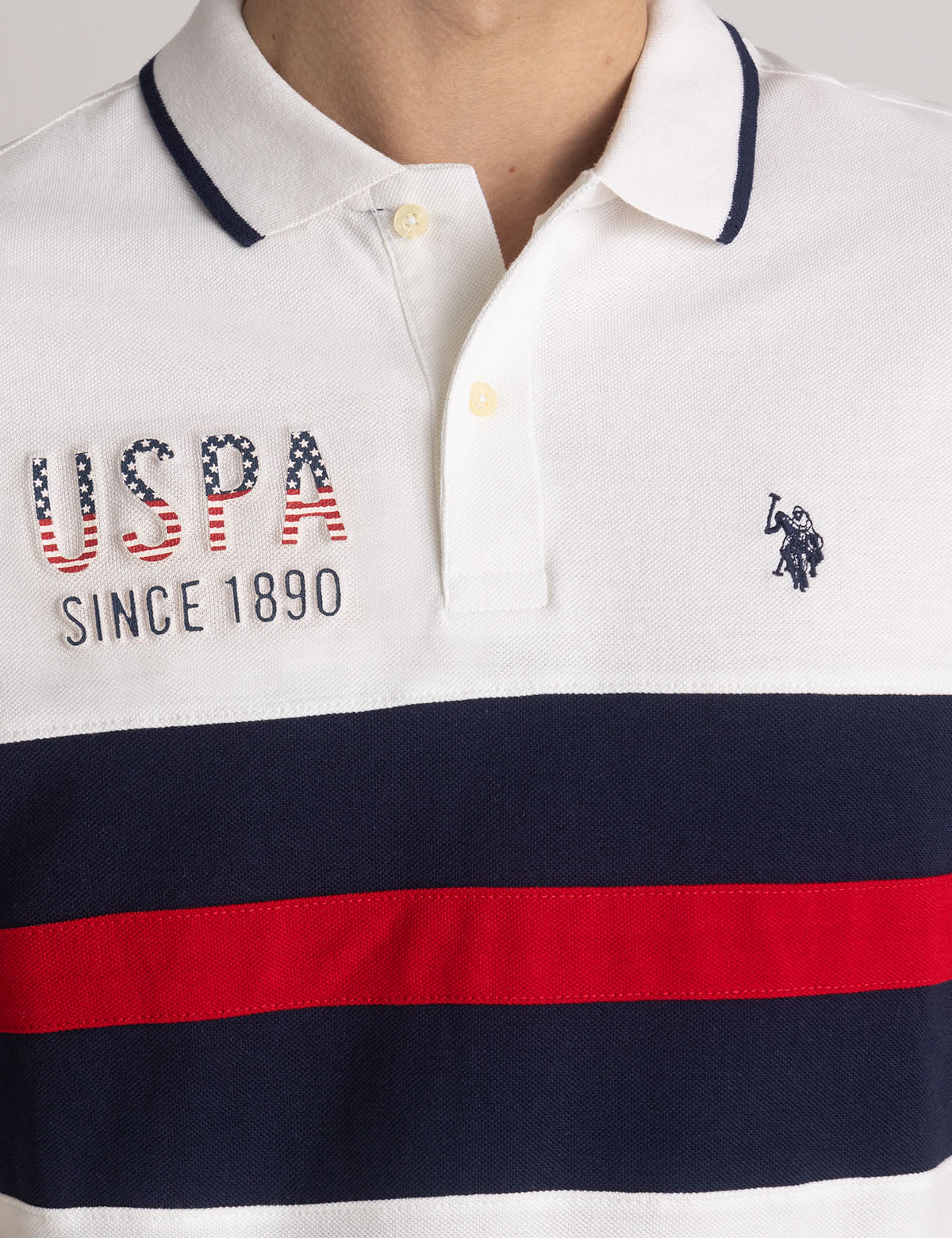 COLORBLOCK EMBOSSED PIQUE POLO SHIRT - Image 10