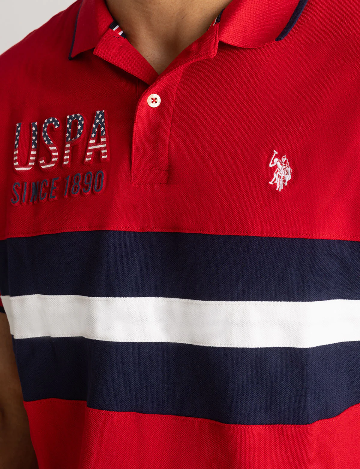 COLORBLOCK EMBOSSED PIQUE POLO SHIRT - Image 7