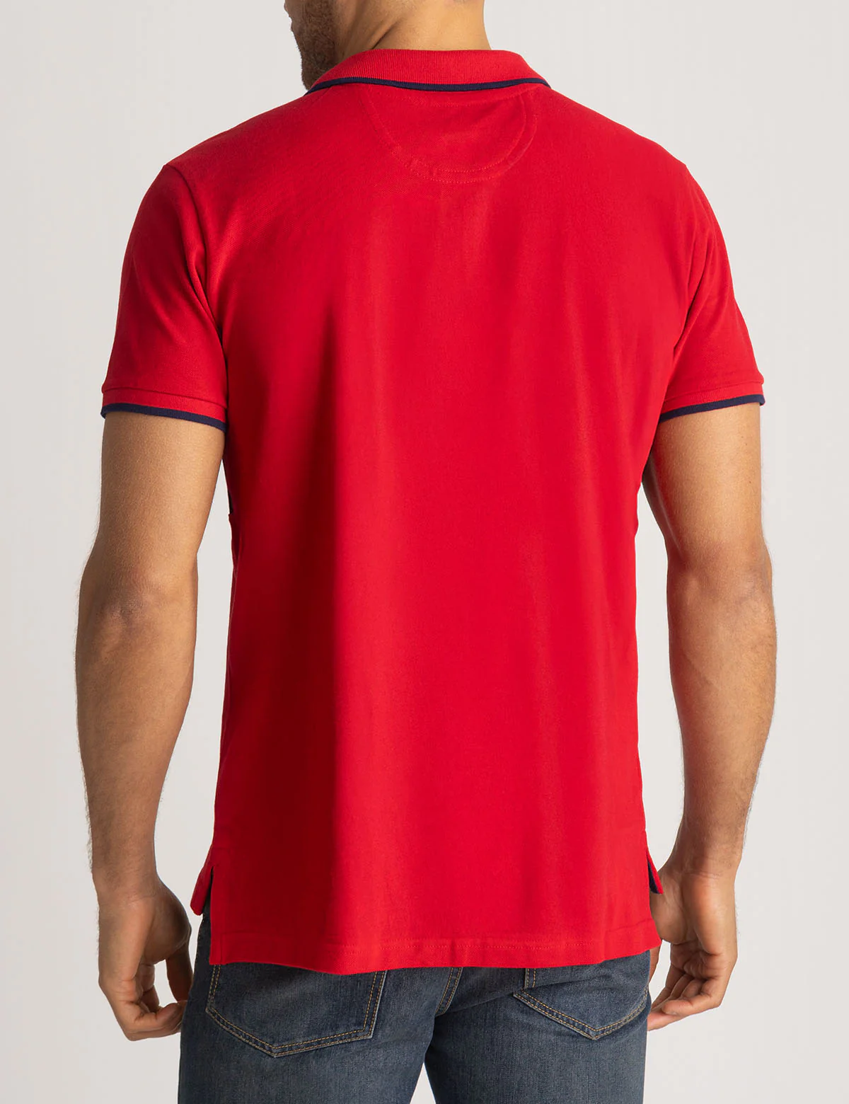 COLORBLOCK EMBOSSED PIQUE POLO SHIRT - Image 9