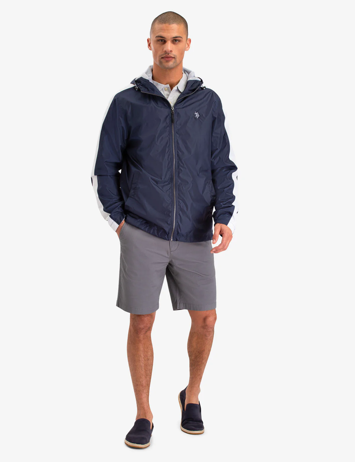SIDE STRIPE WINDBREAKER JACKET - Image 2