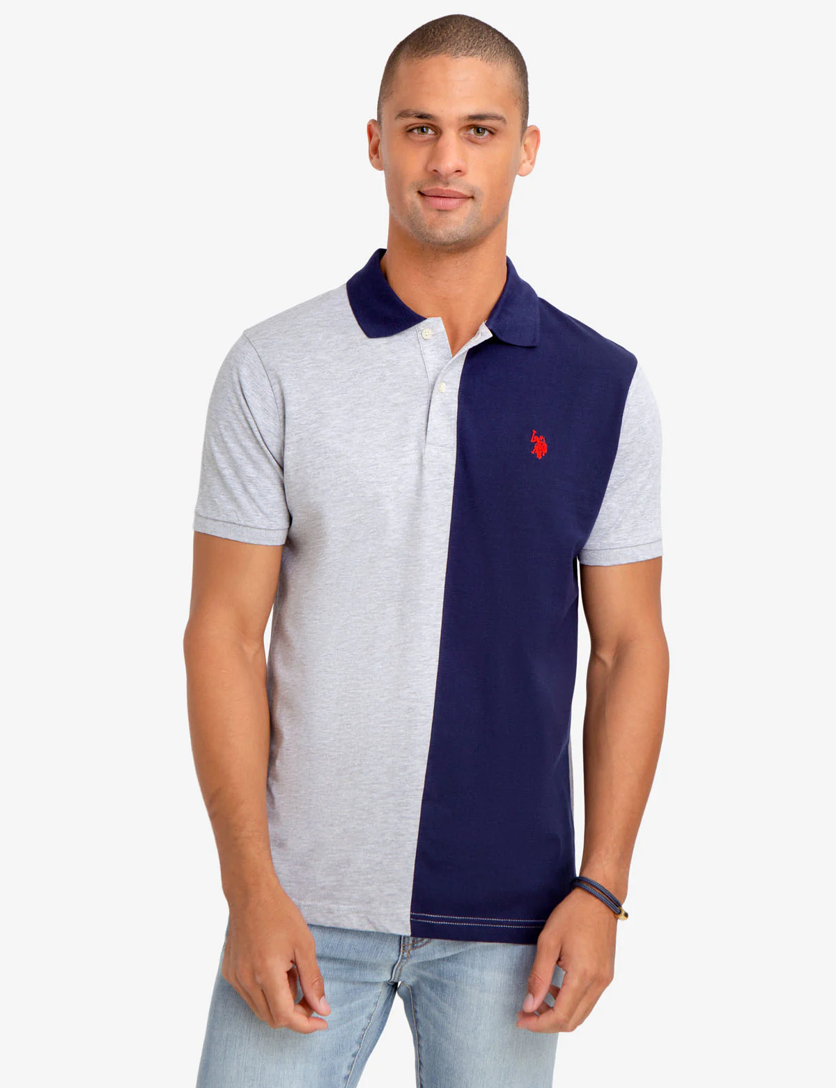 COLORBLOCK JERSEY POLO SHIRT