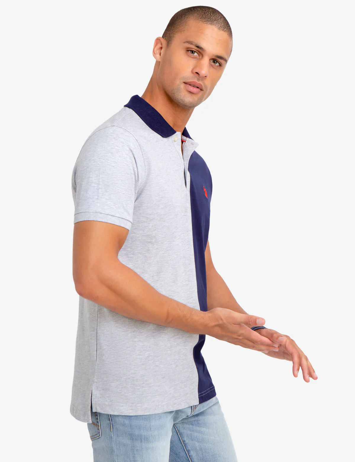 COLORBLOCK JERSEY POLO SHIRT - Image 2