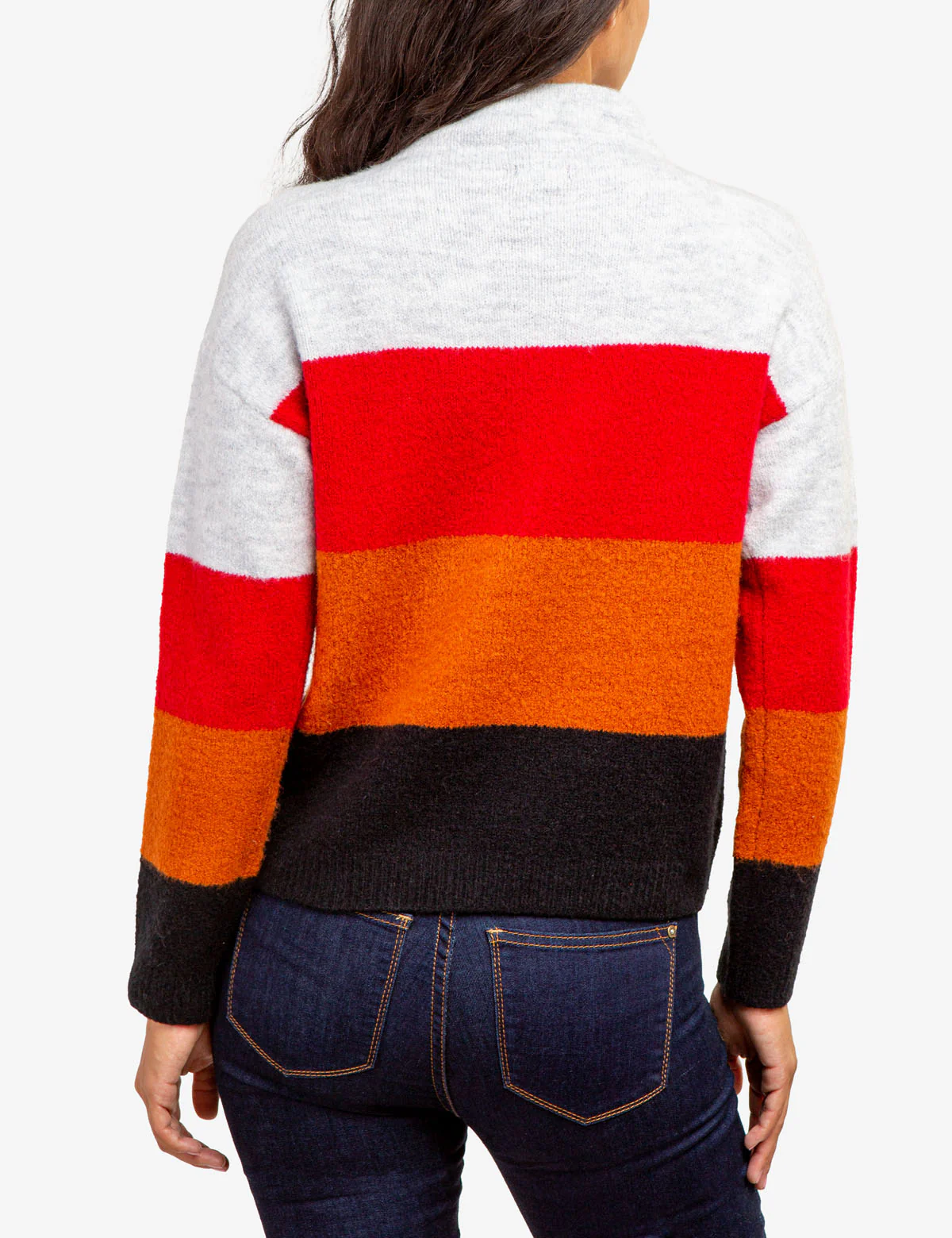 COLORBLOCK MOCK NECK SWEATER - Image 3