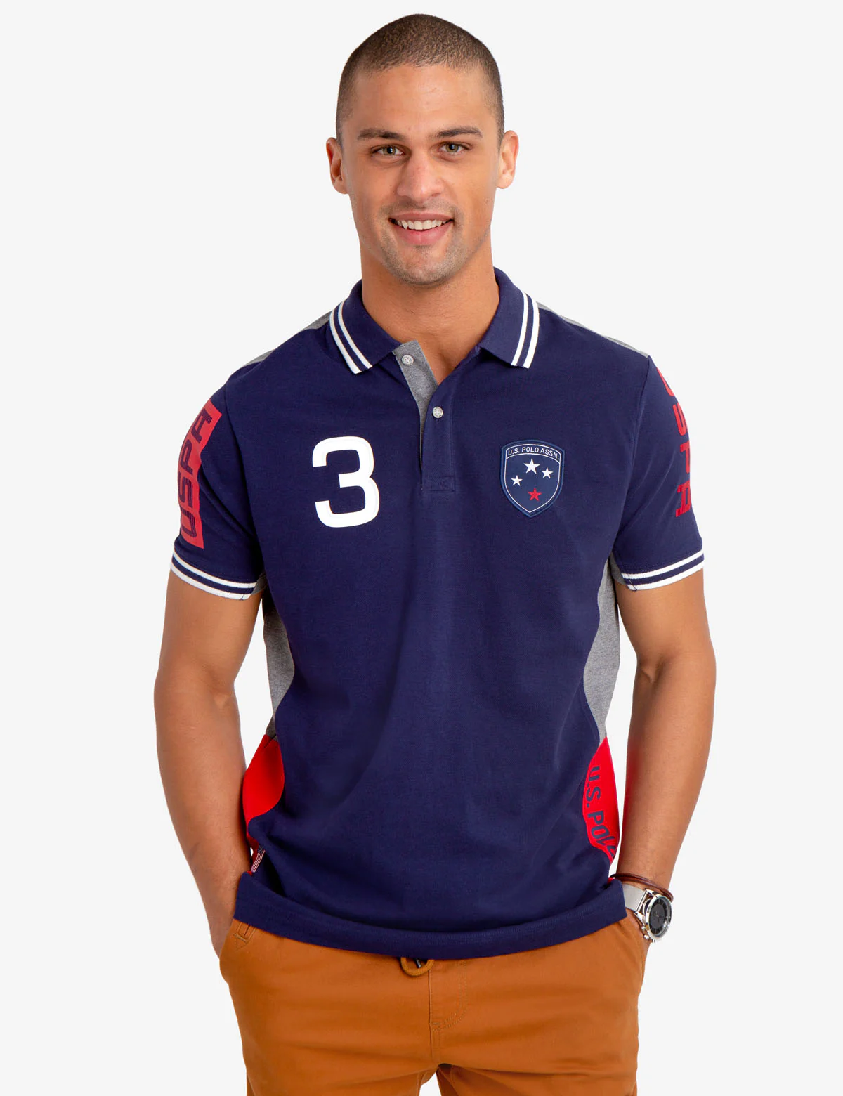COLORBLOCK PATCH POLO SHIRT - Image 7