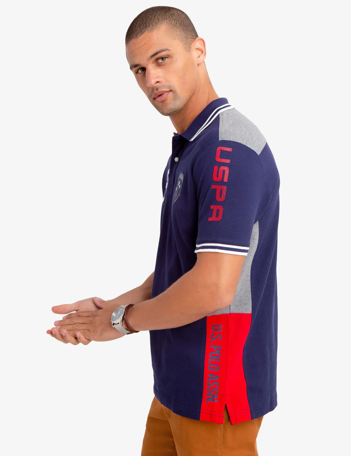 COLORBLOCK PATCH POLO SHIRT - Image 9
