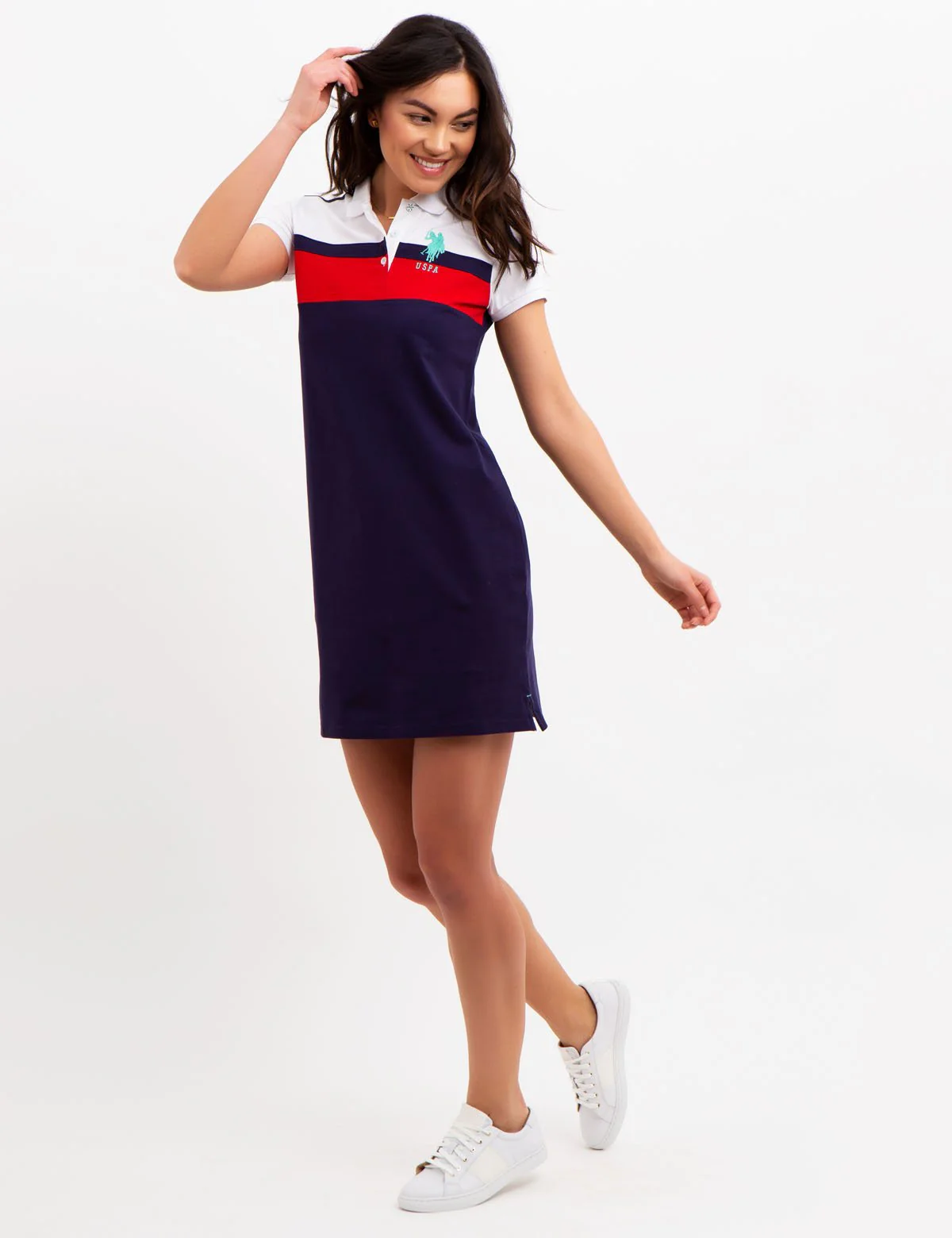 COLORBLOCK POLO DRESS - Image 10