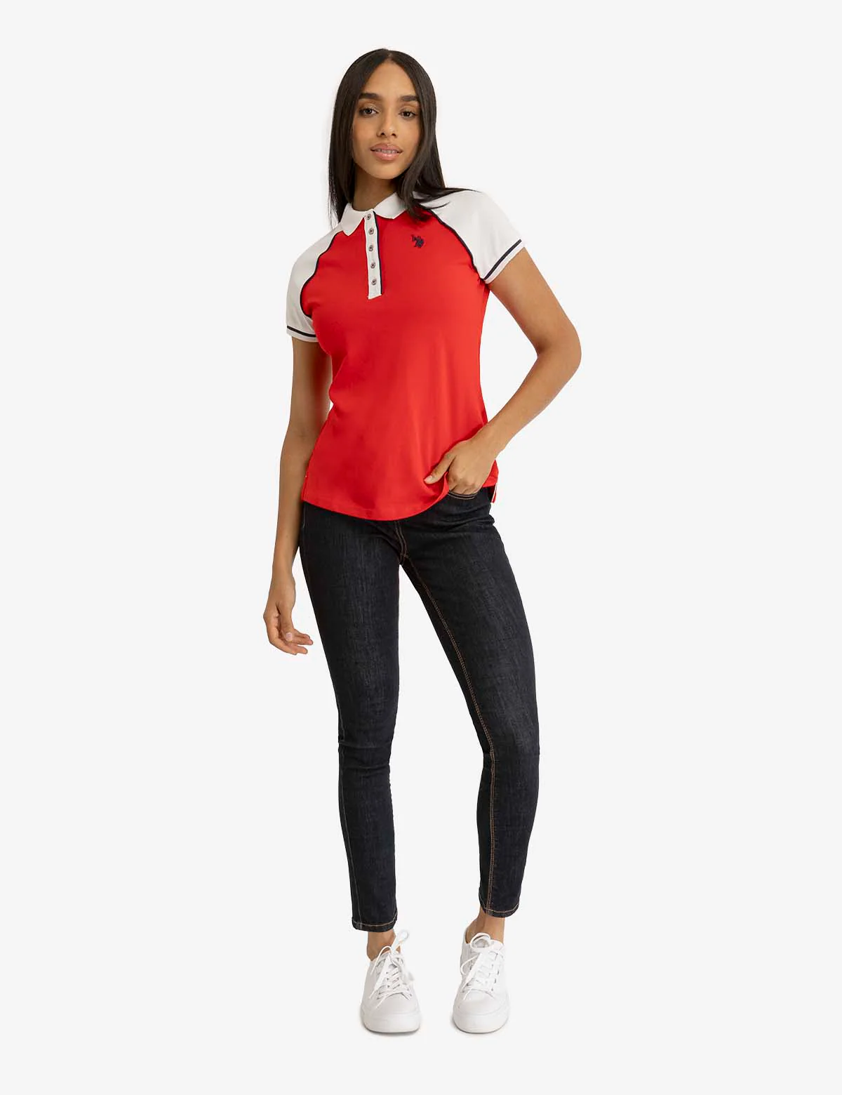 COLORBLOCK RAGLAN POLO SHIRT - Image 2