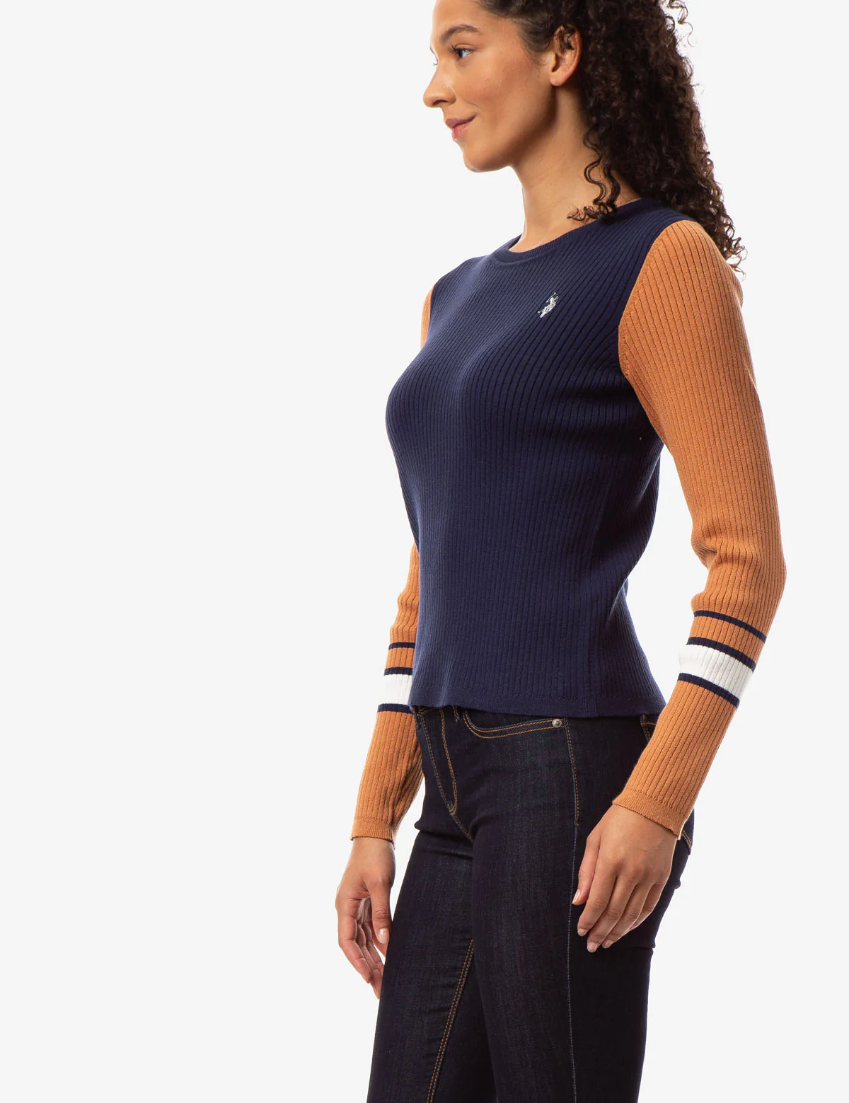 COLORBLOCK RIB KNIT SWEATER - Image 2