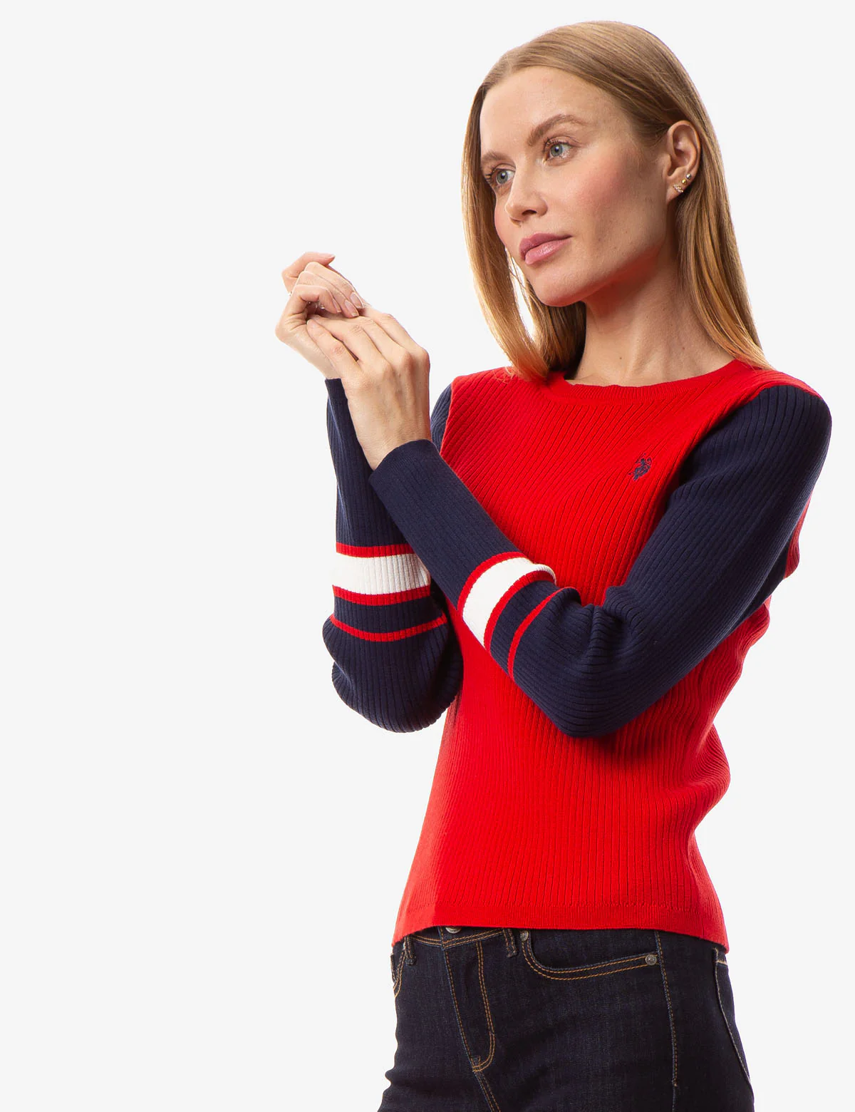 COLORBLOCK RIB KNIT SWEATER - Image 7