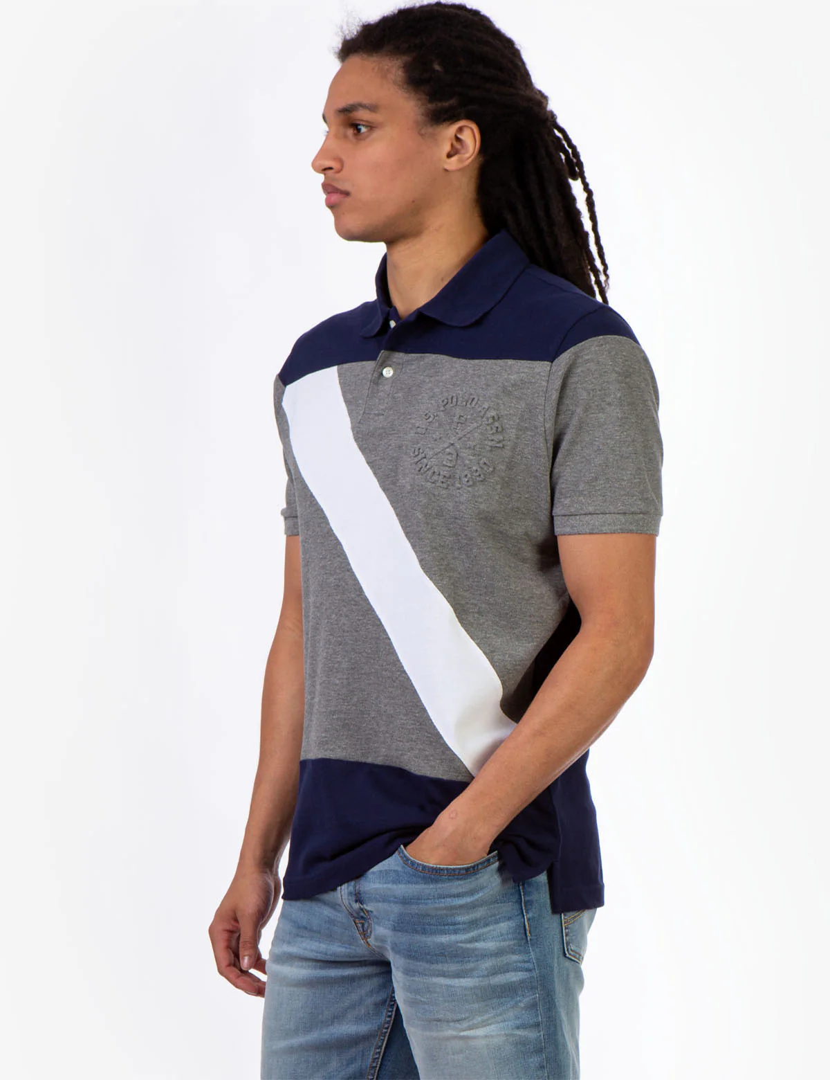 COLORBLOCK SASH PIQUE POLO SHIRT - Image 3