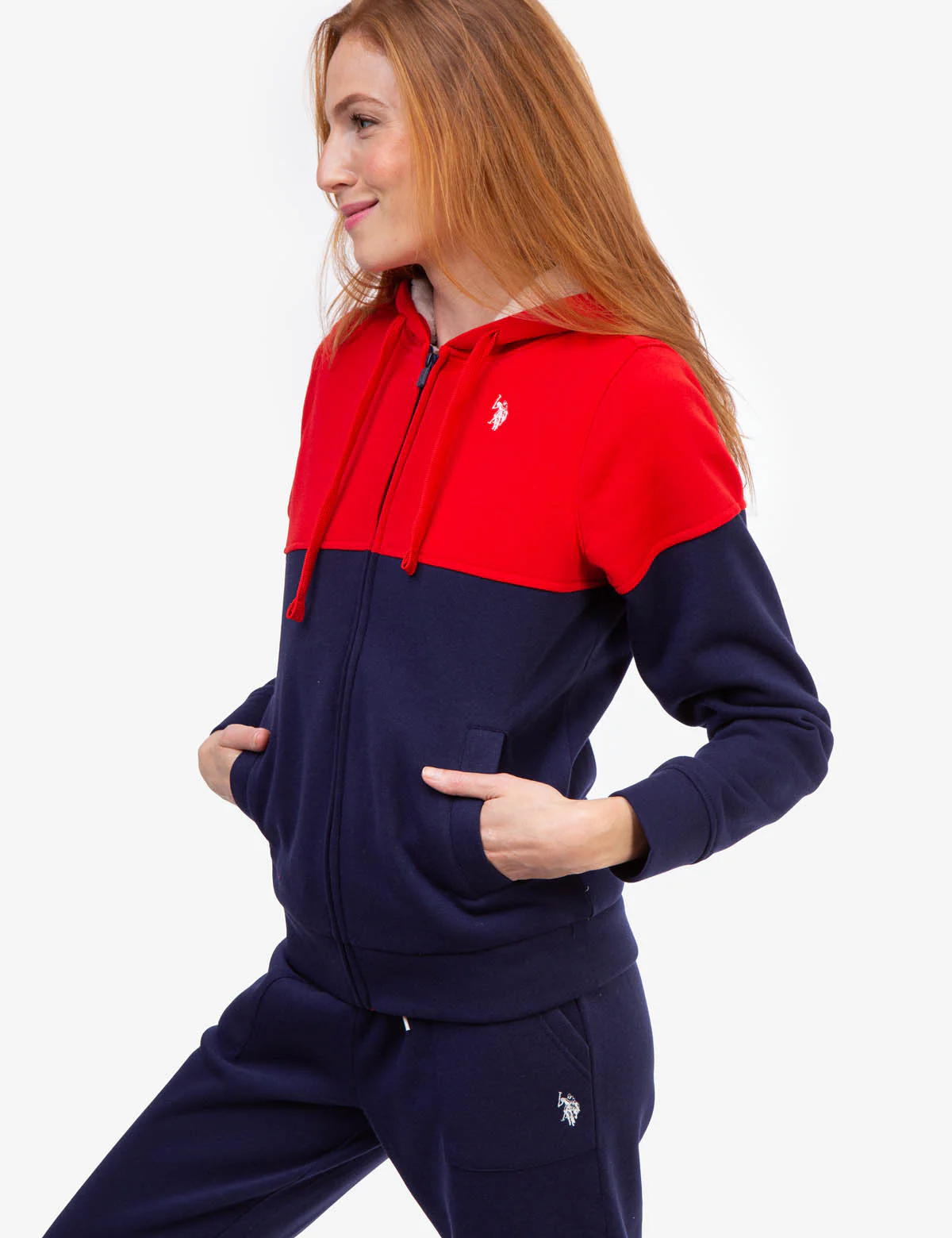 COLORBLOCK SHERPA LINED ZIP HOODIE - Image 4