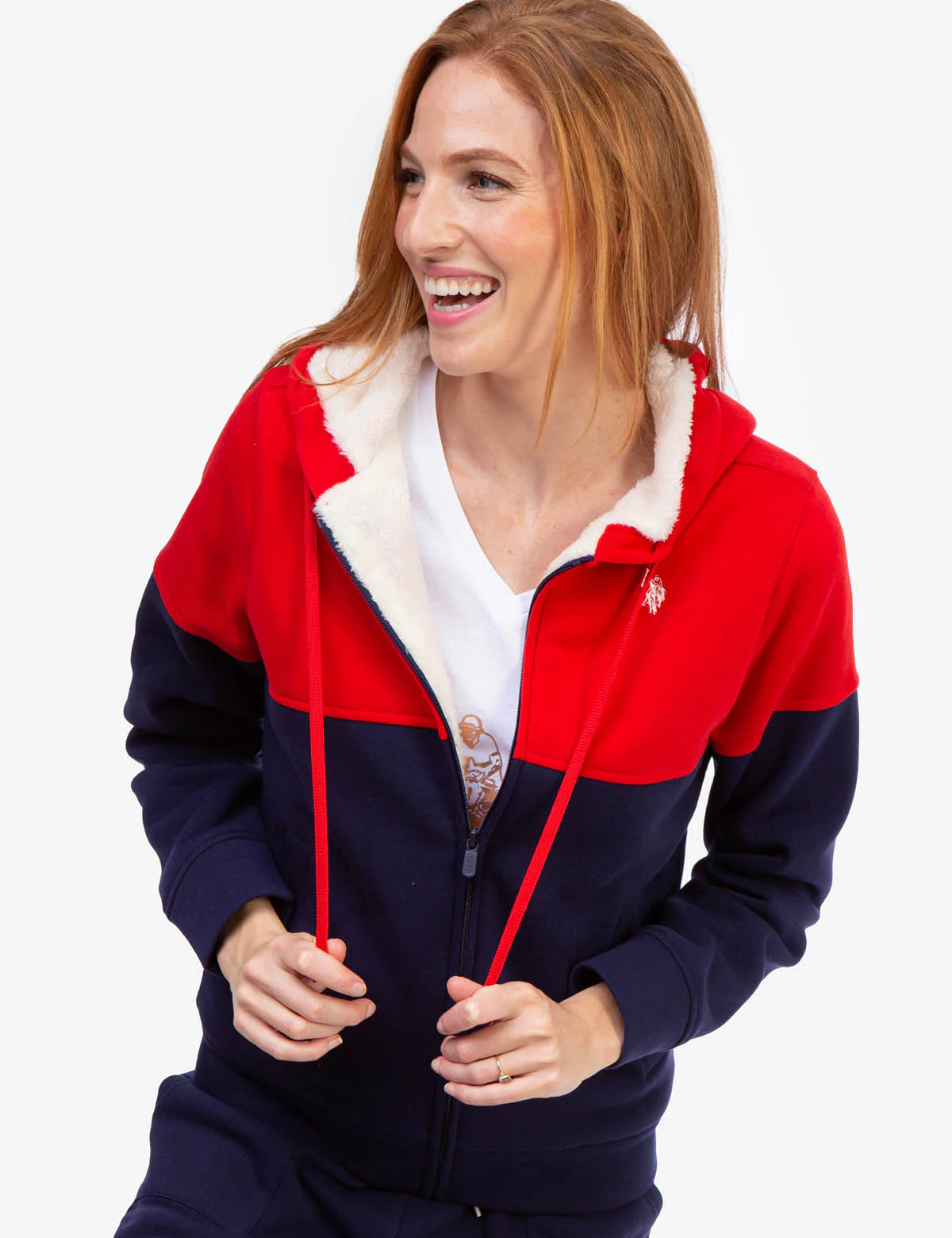 COLORBLOCK SHERPA LINED ZIP HOODIE - Image 7