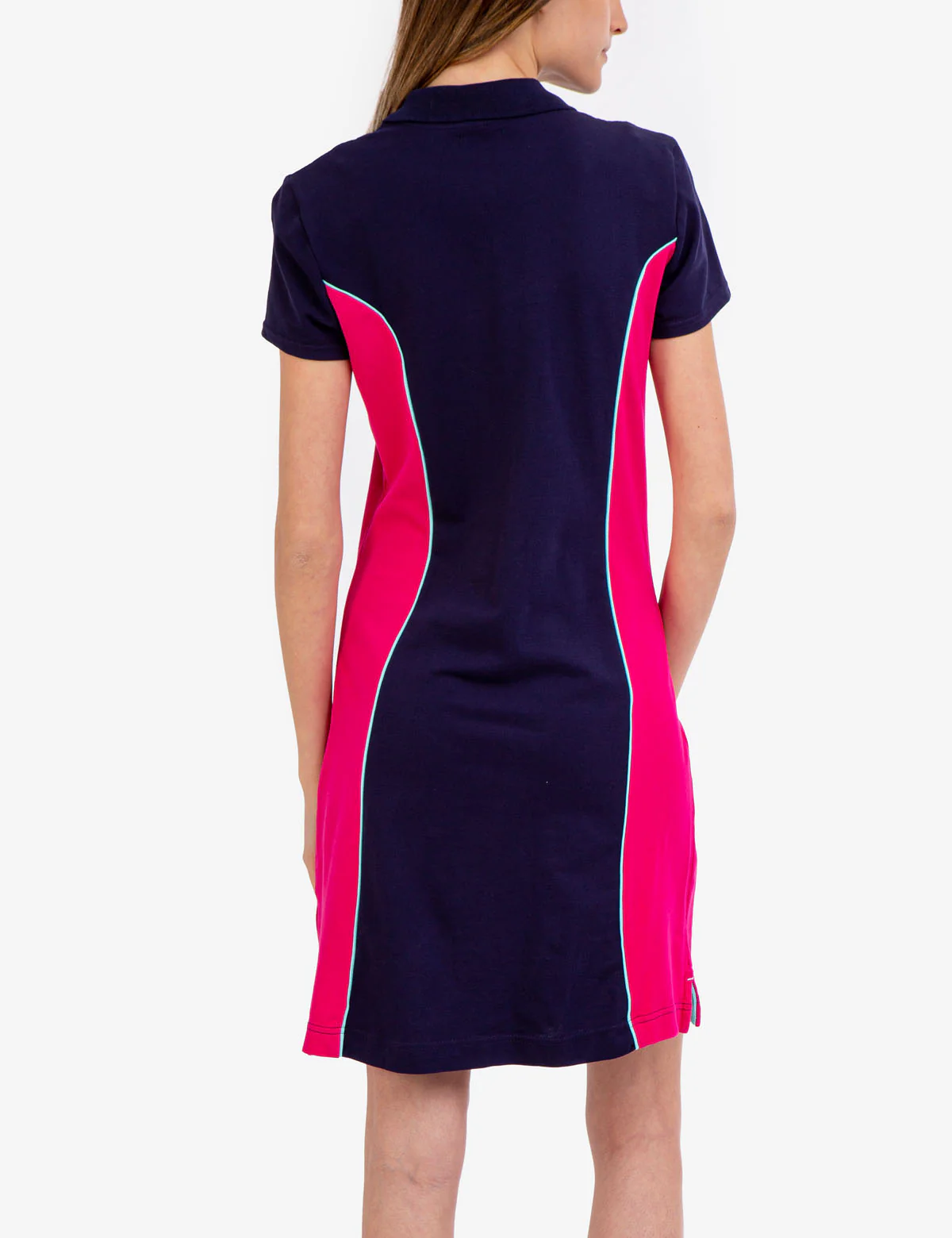 COLORBLOCK SIDE PANEL POLO DRESS - Image 10