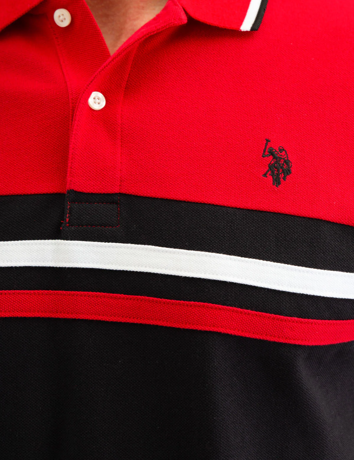 COLORBLOCK STRIPE POLO SHIRT - Image 4