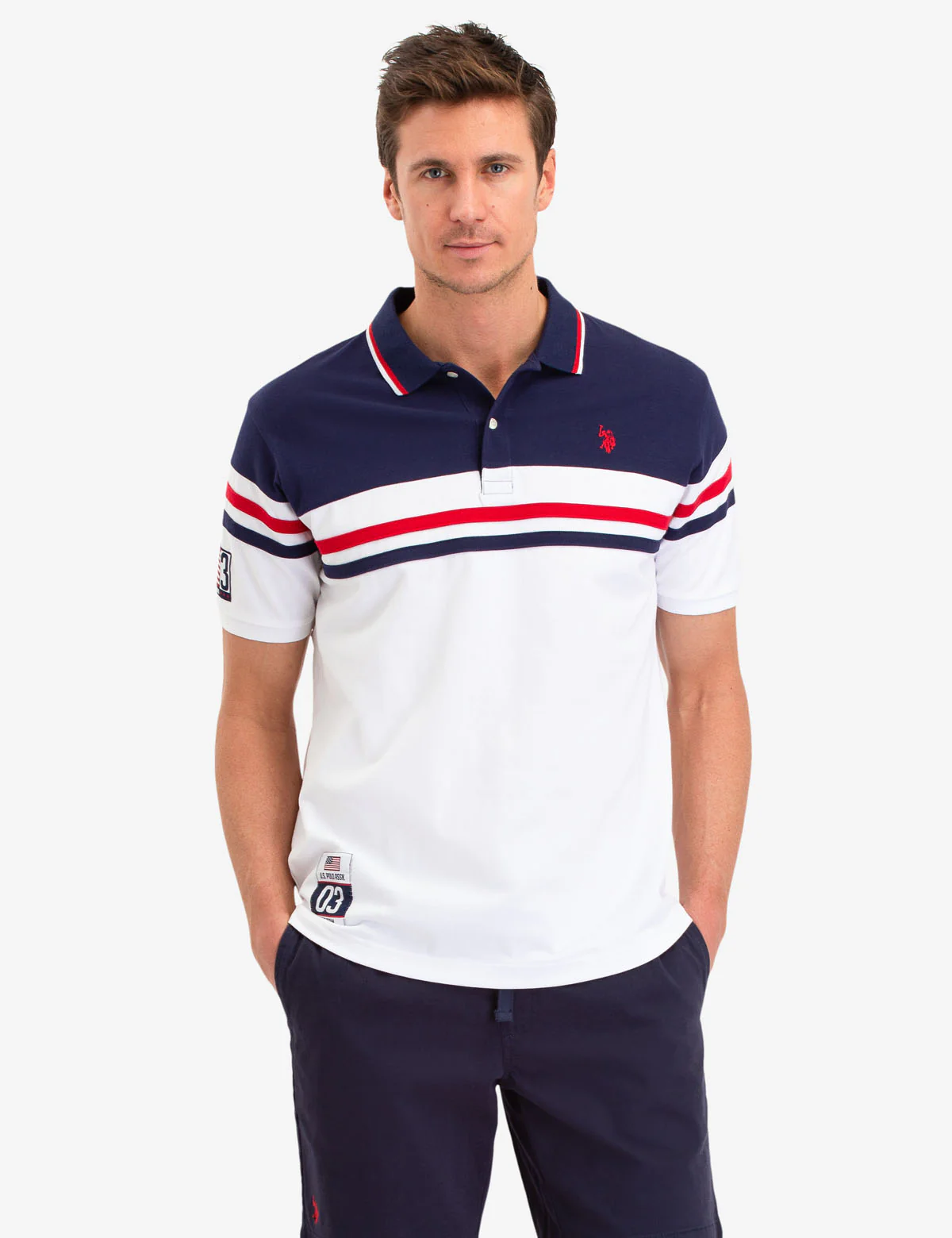 COLORBLOCK STRIPE POLO SHIRT - Image 5