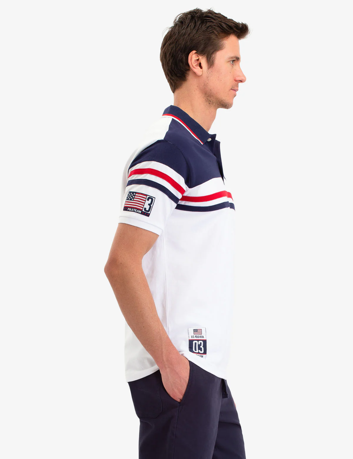 COLORBLOCK STRIPE POLO SHIRT - Image 7
