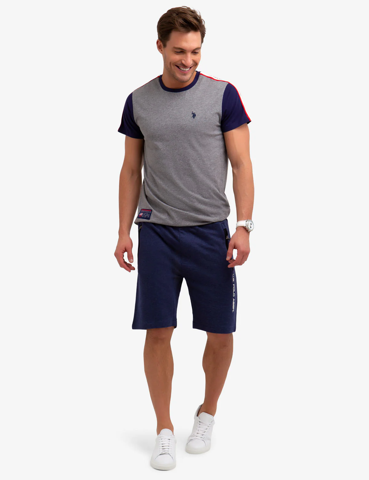 COLORBLOCK T-SHIRT WITH U.S. POLO ASSN. TAPING - Image 2